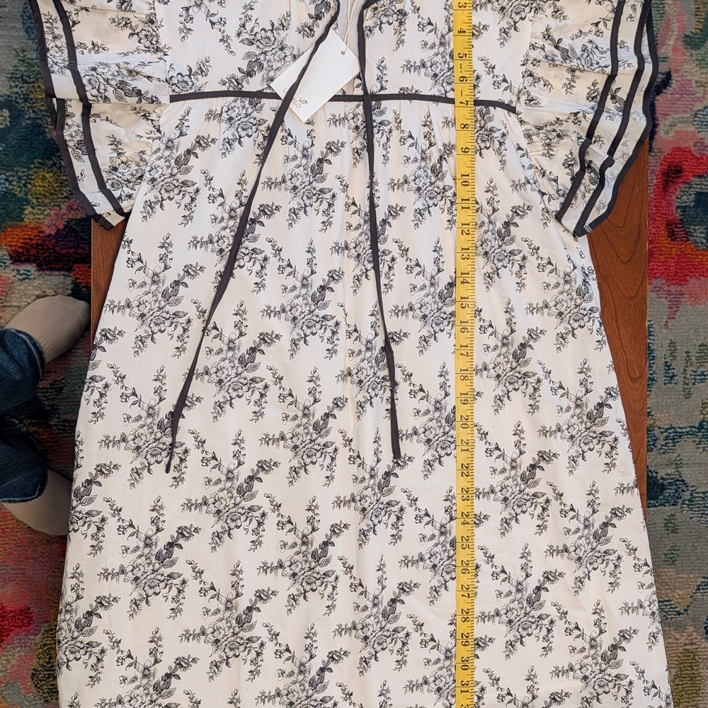 Floral Print Ruffle Sleeve Top - Picture 5 of 8